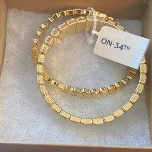 ON:34TH Gold-Tone Bracelet Set